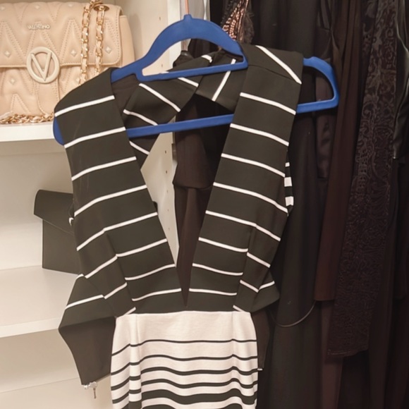Nicolas - Corsica Stripe Deep V Dress - Picture 4 of 5